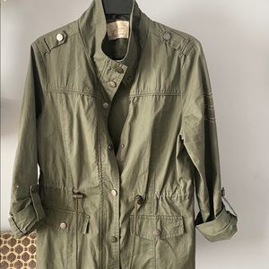 Jade & Ivory Green Utility Jacket Sz Medium